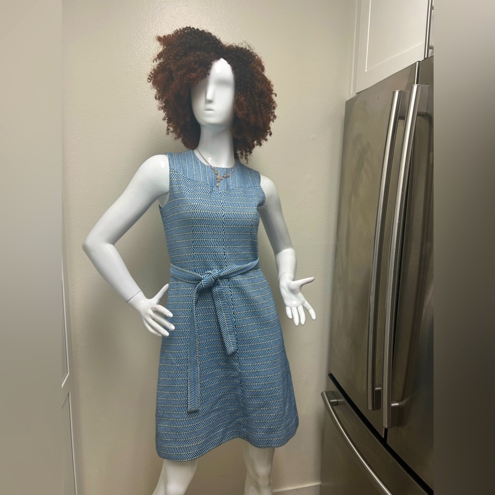 J. Crew Women's Sheath Dress Tweed Belted Dress Size 0